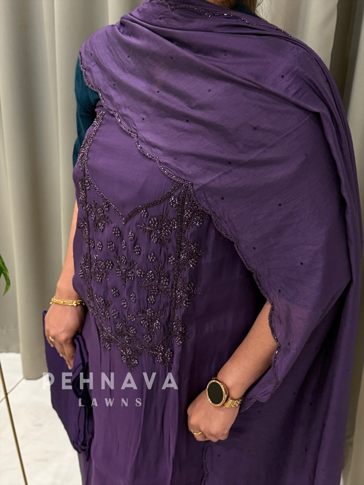 Premium Handworked Unstitched Suit