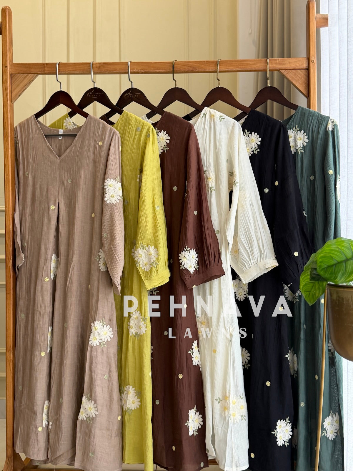Floral Embroidered Imported Suit-2303