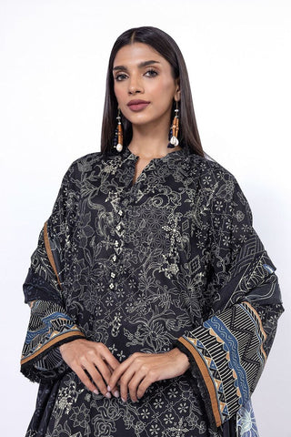 Khaadi Unstitched Printed Lawn suit-0125