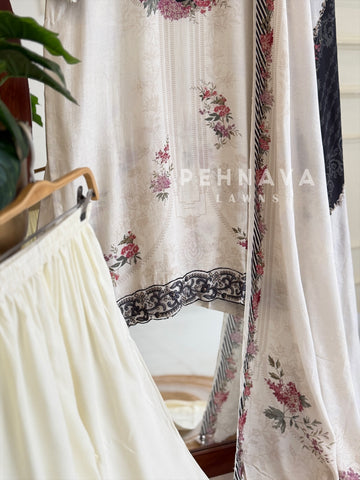 Muslin Unstitched Suit-357