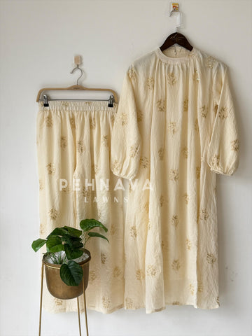 Floral Embroidered Co-ord Set-