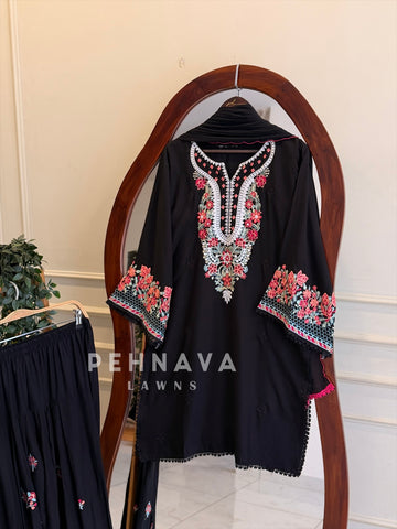 Floral Embroidered Farshi Salwar