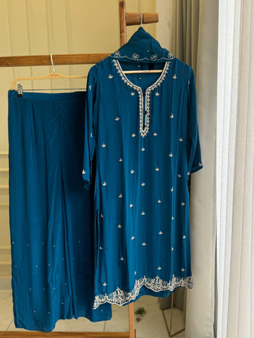 Premium Crepe suit with Handwork detailings