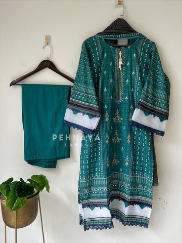 Embroidered Casual Ready To Wear Suit-21009-10