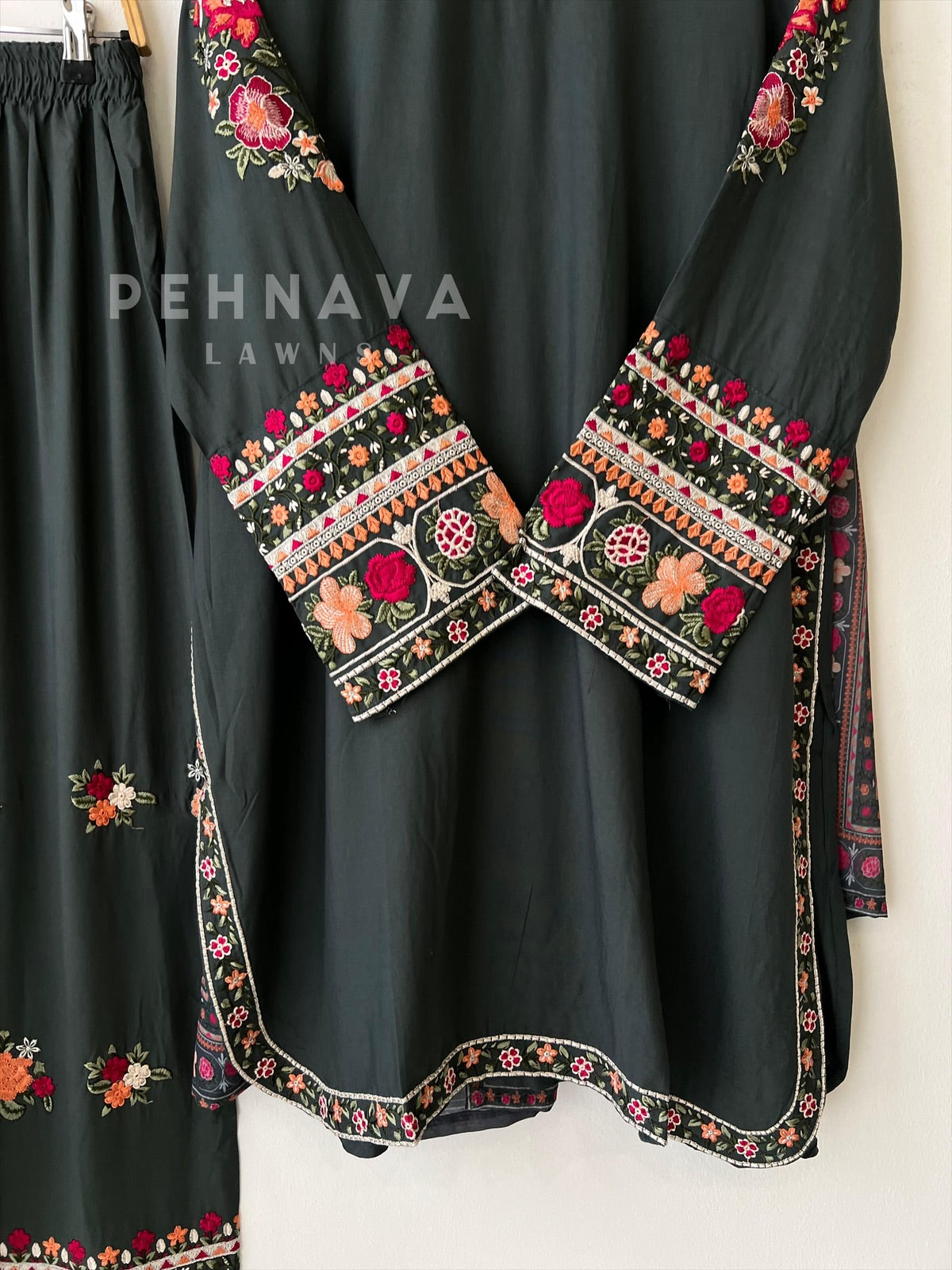 Floral Embroidered Suit- LRC 260 - Pehnava Lawns