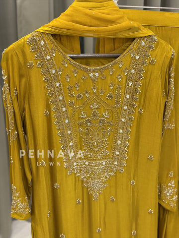 Premium hand worked sharara suit