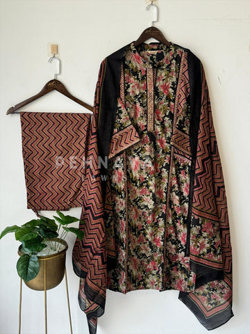 Floral Suit Set-18252 - Pehnava Lawns