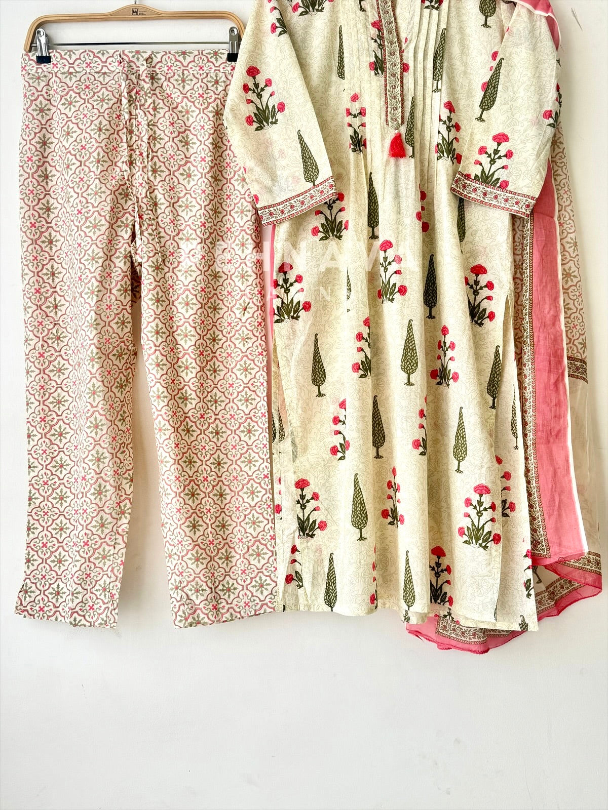 Signature Print Cotton Suit Set 12609