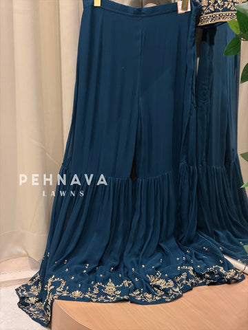 Premium  Handworked Sharara Suit