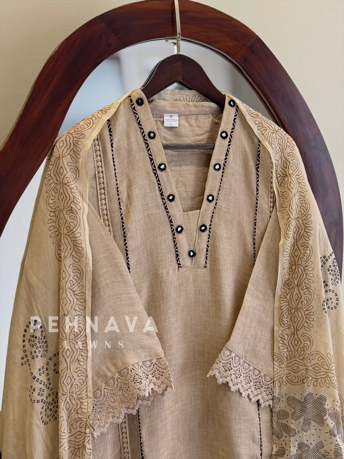Panel Lace Suit Set 1491