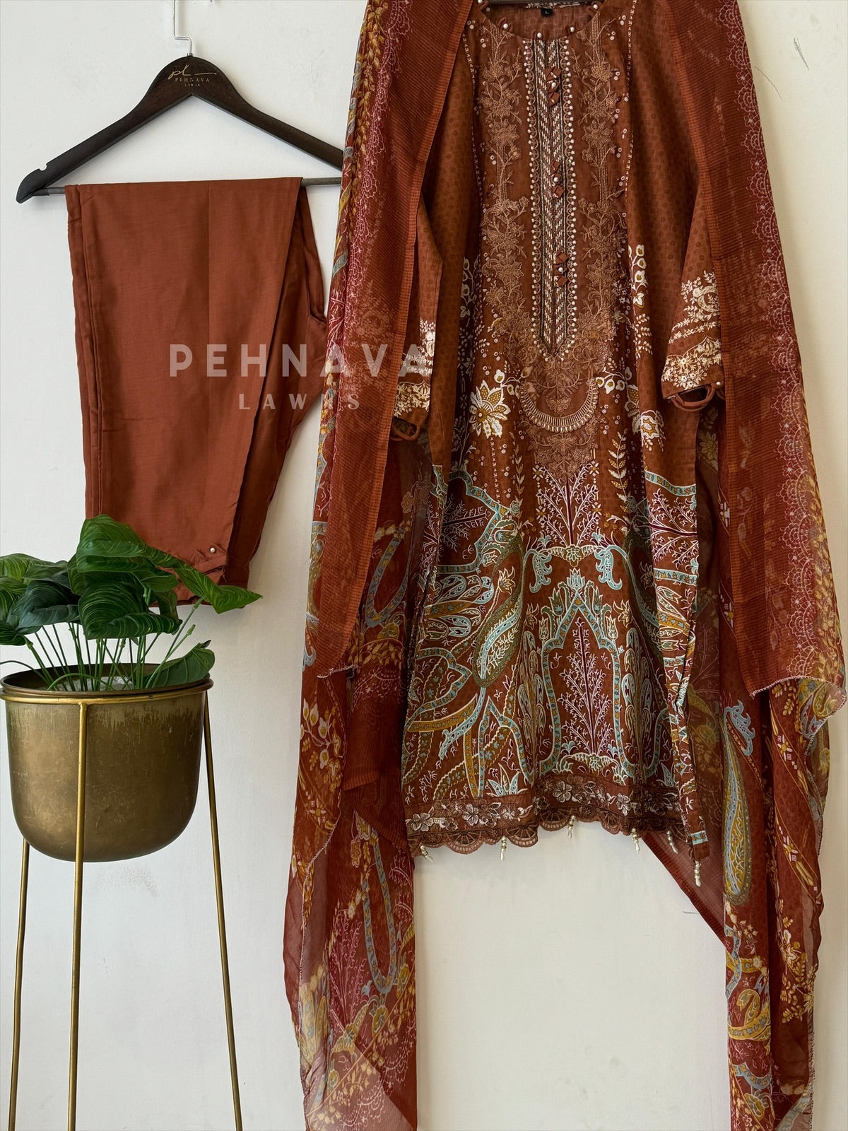 Embroidery Printed Suit -1516 - Pehnava Lawns