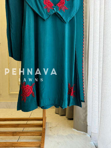 A-Line Slit Suit - Pehnava Lawns