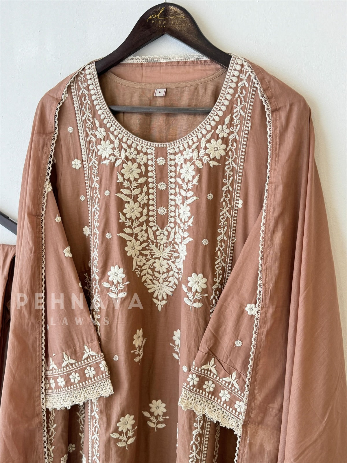 Cotton Embroidered Suit-12882 - Pehnava Lawns