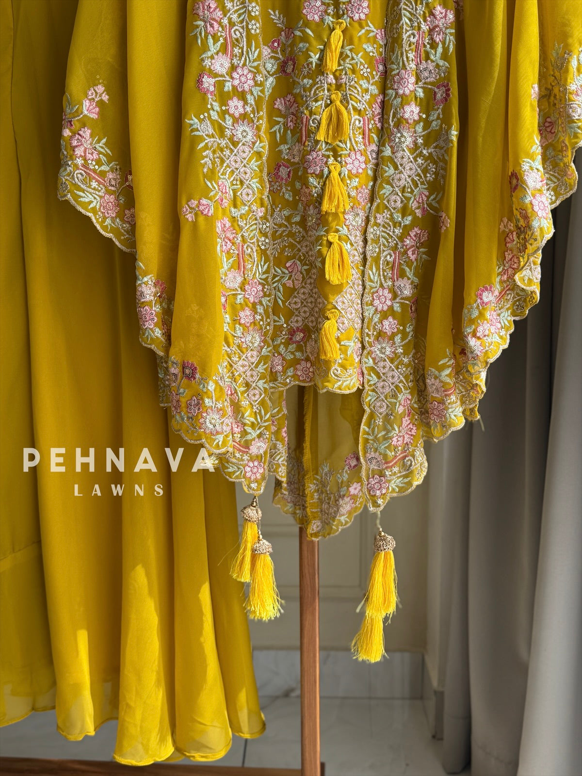 Georgette Party wear Tassel Detail Suit