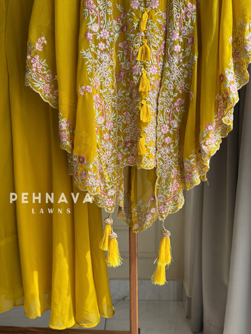 Georgette Party wear Tassel Detail Suit