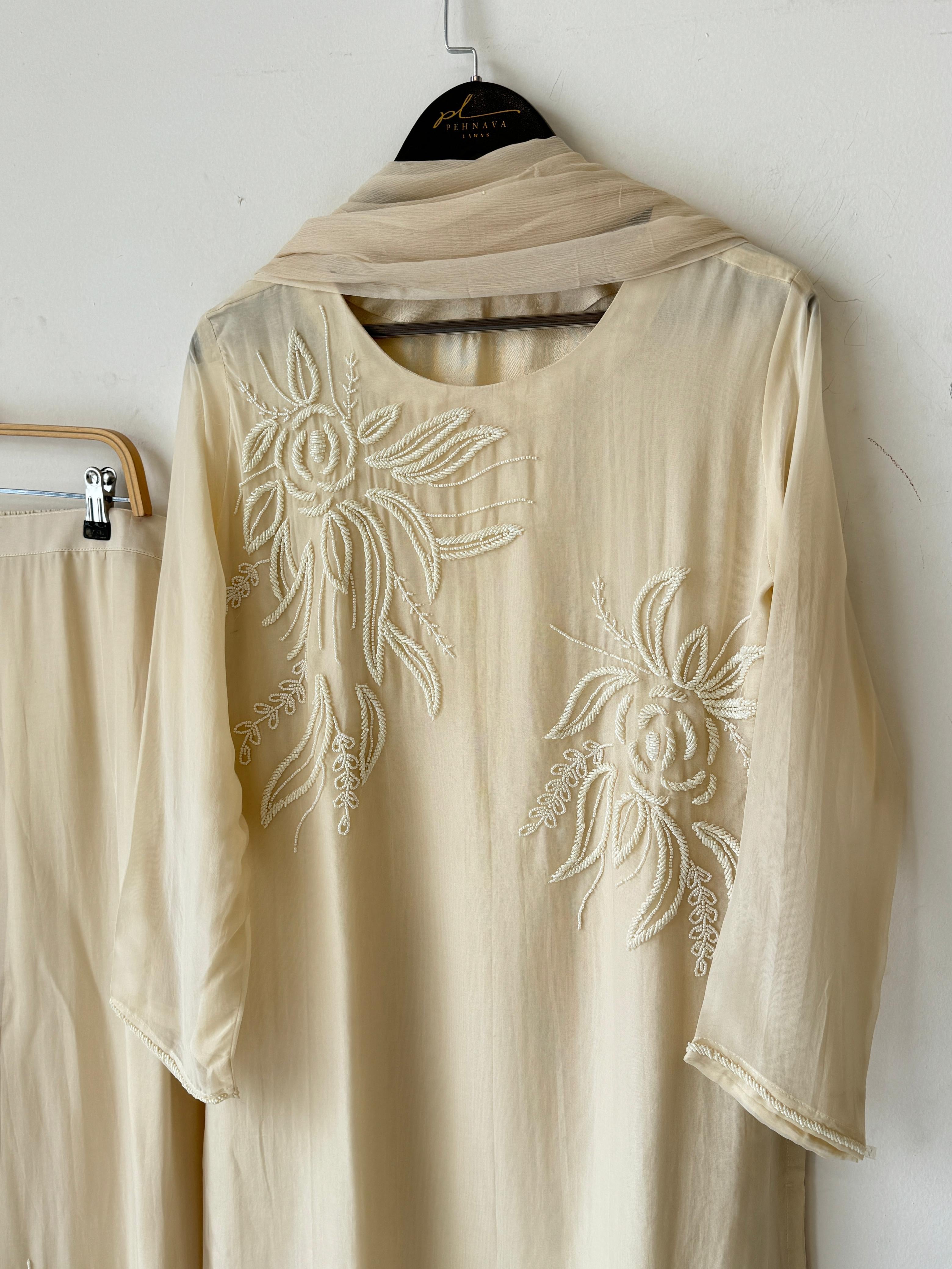Premium Soft Organza Handworked Suit-903