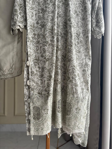 Cotton Embroidered Suit - 1005