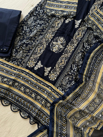 New Blue&Red Pakistani Suit