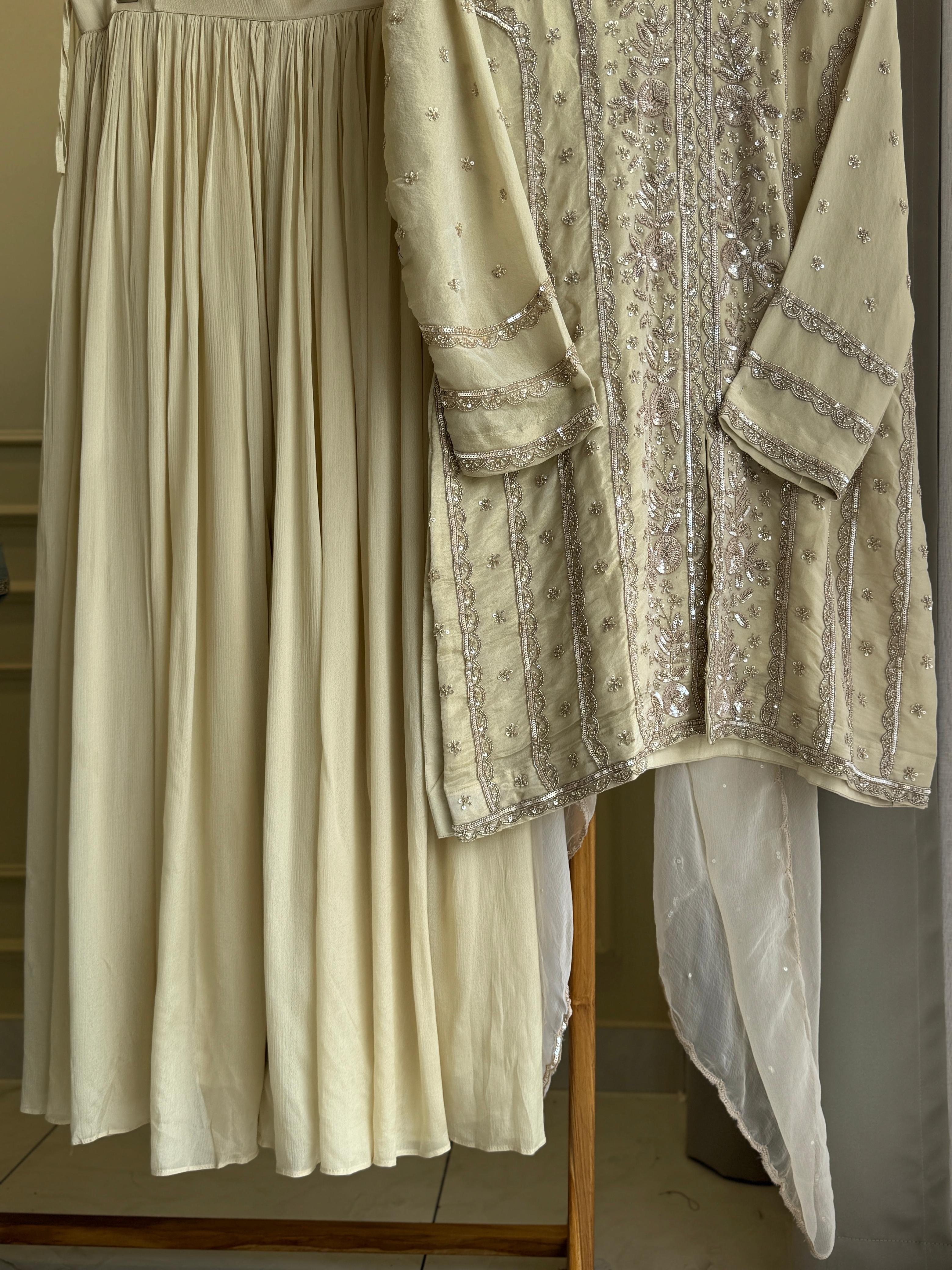 Heavily Handworked Partywear Suit