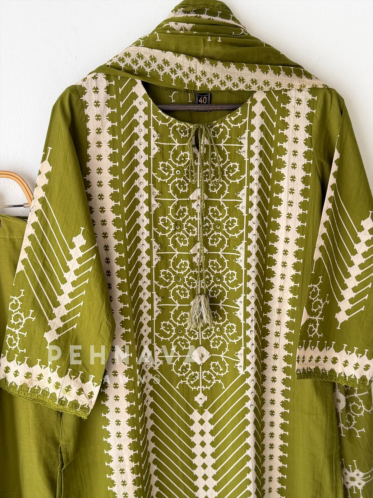 Casual Printed Cotton 3-Piece Suit-SN6101