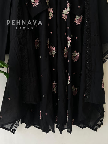 Embroidered Three Piece Suit-15686