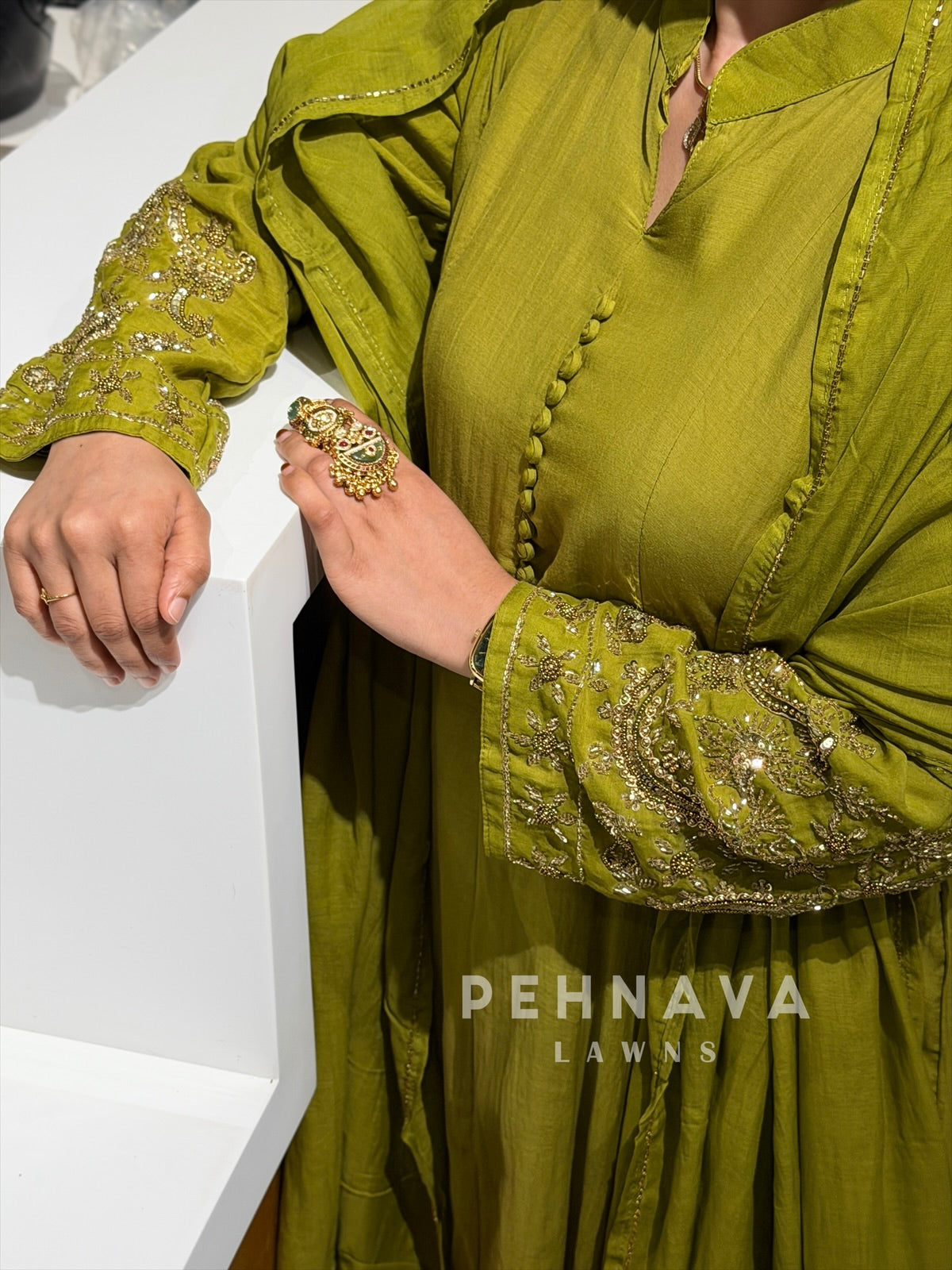 Chanderi Handworked Ensemble-H289