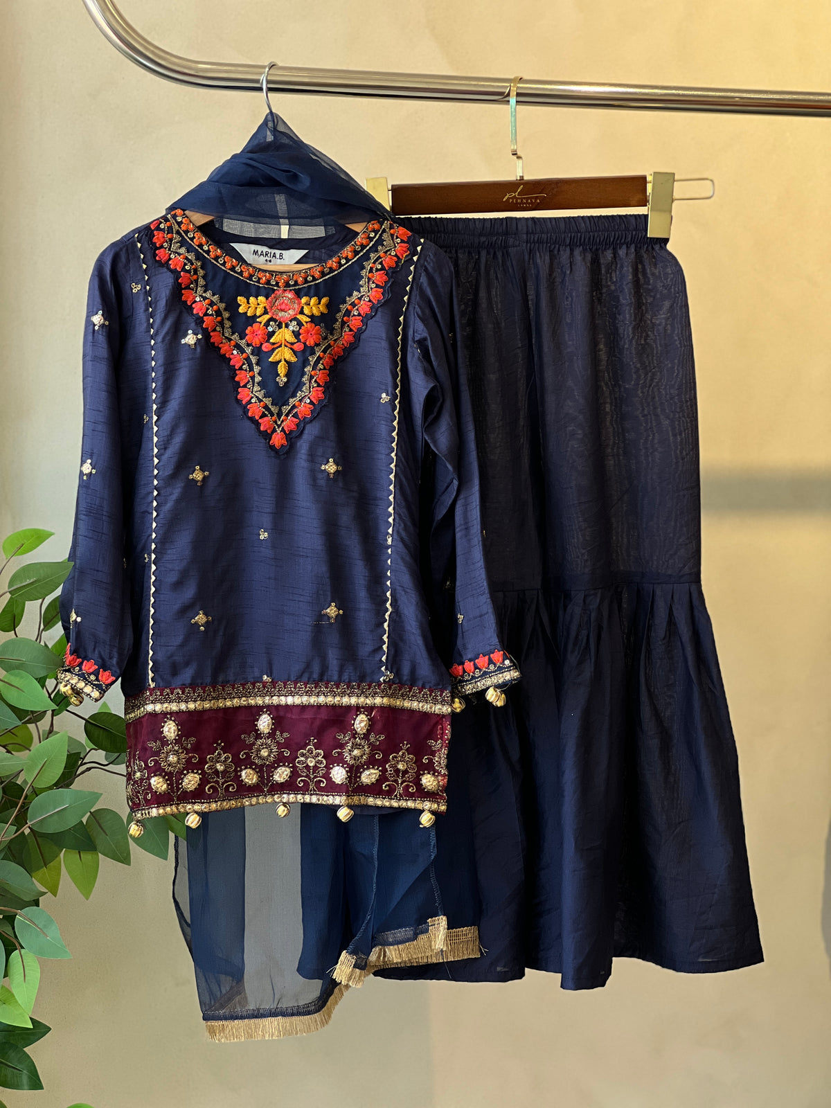 Kids party wear -ready to wear MKS-EF24-22R1 - Pehnava Lawns