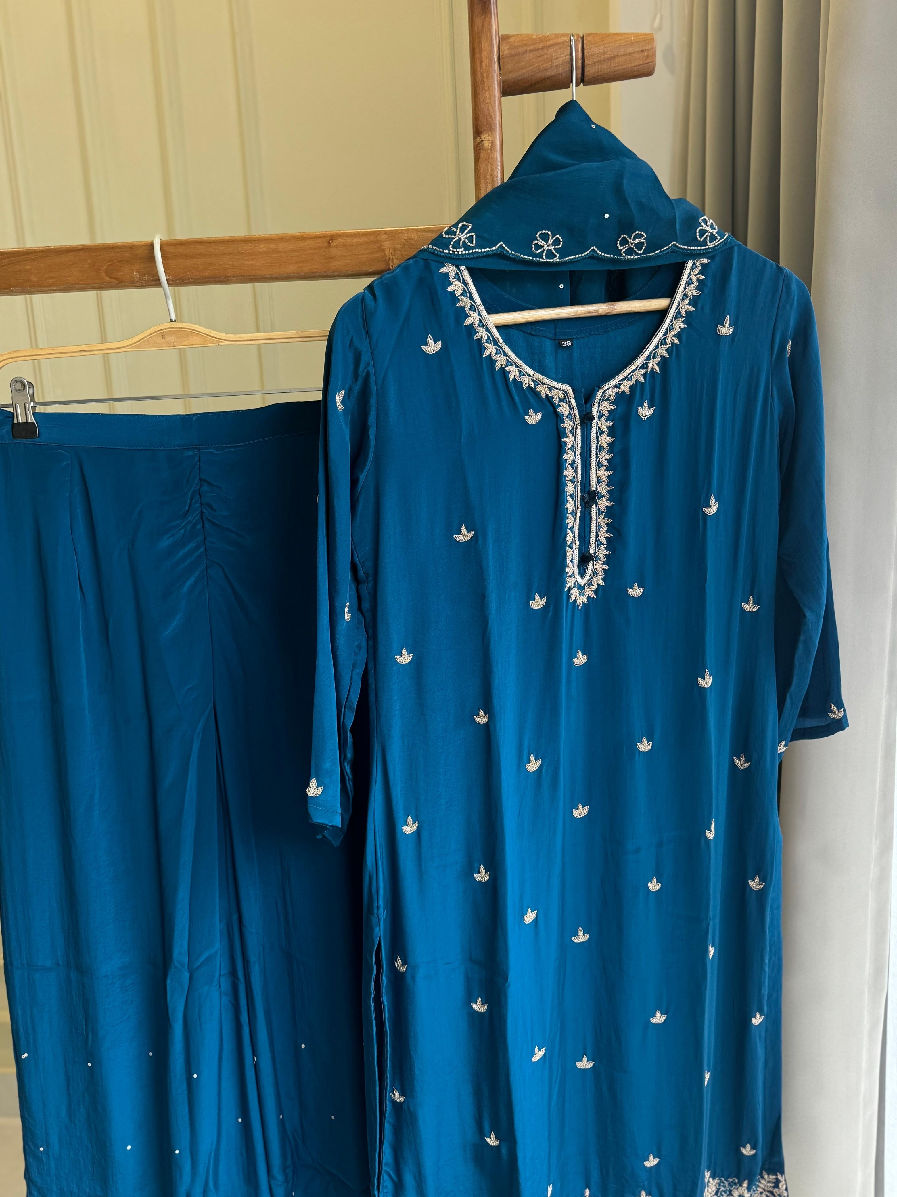 Premium Crepe suit with Handwork detailings