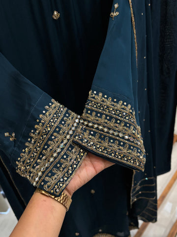 Premium Handworked Soft Organza Suit