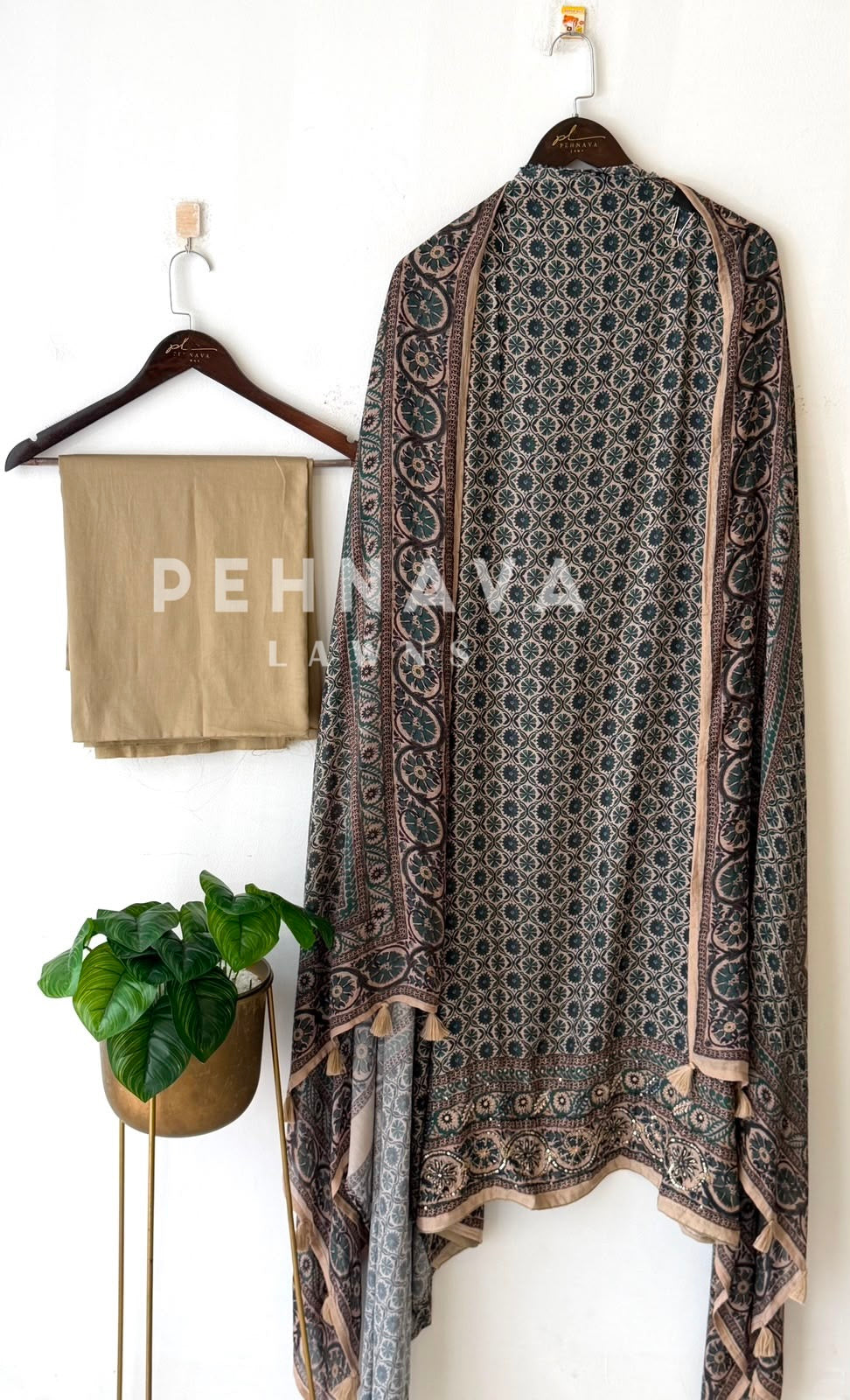 Ajrak Printed Unstitched Suit