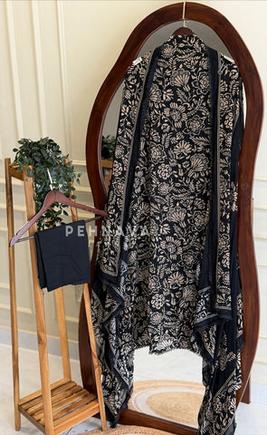 Floral Printed Unstitched Suit 4353