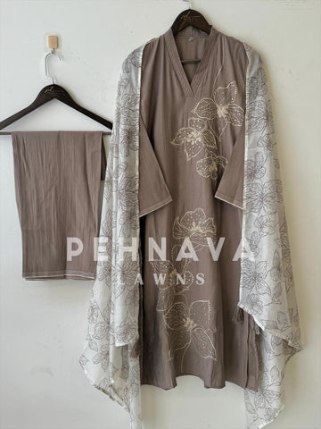 Premium Muslin Embroidered Suit