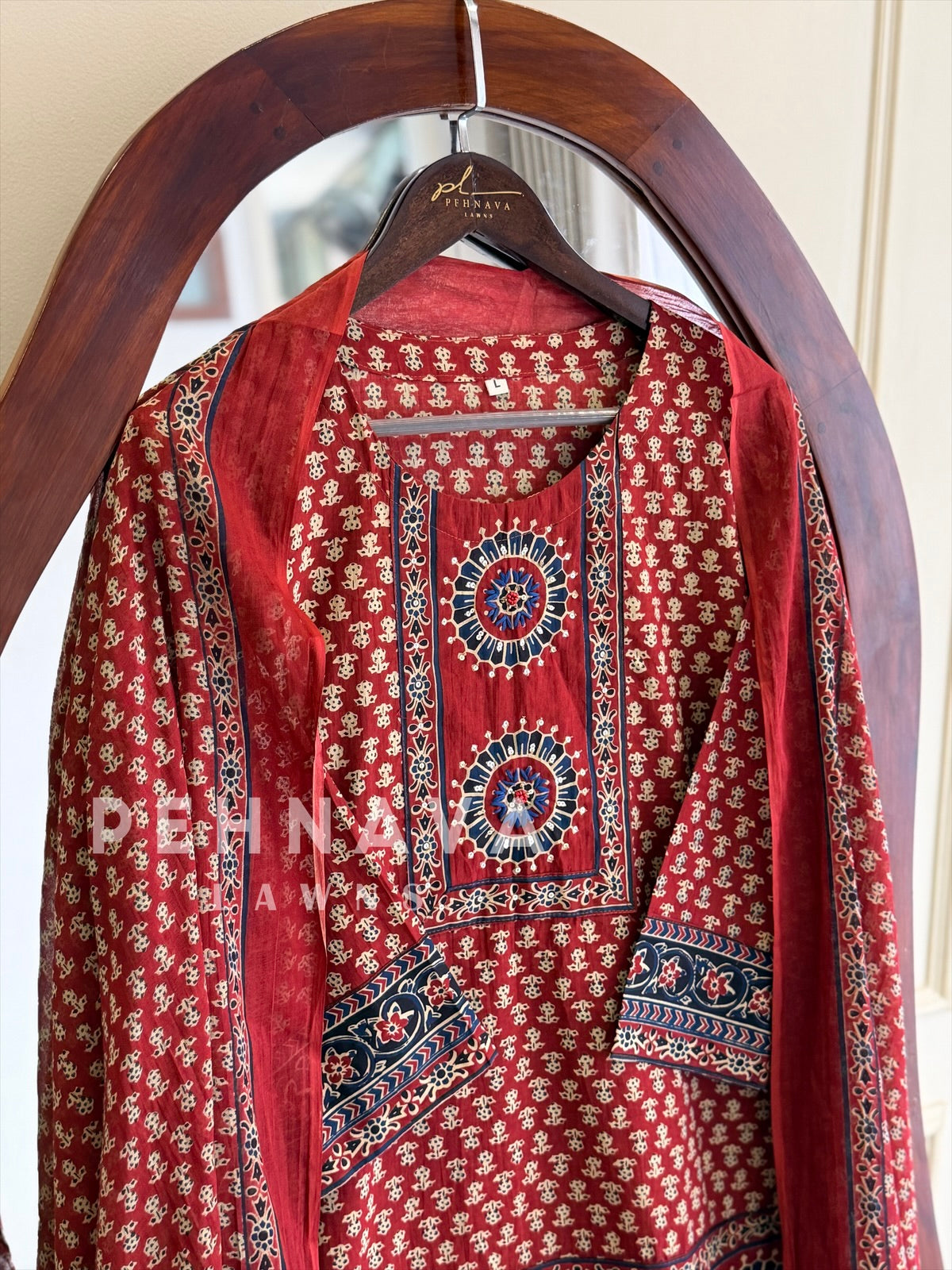Ajrakh Printed Suit-244
