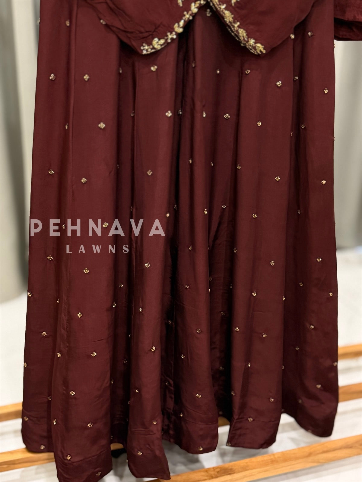 Hand-embellished 3-piece suit