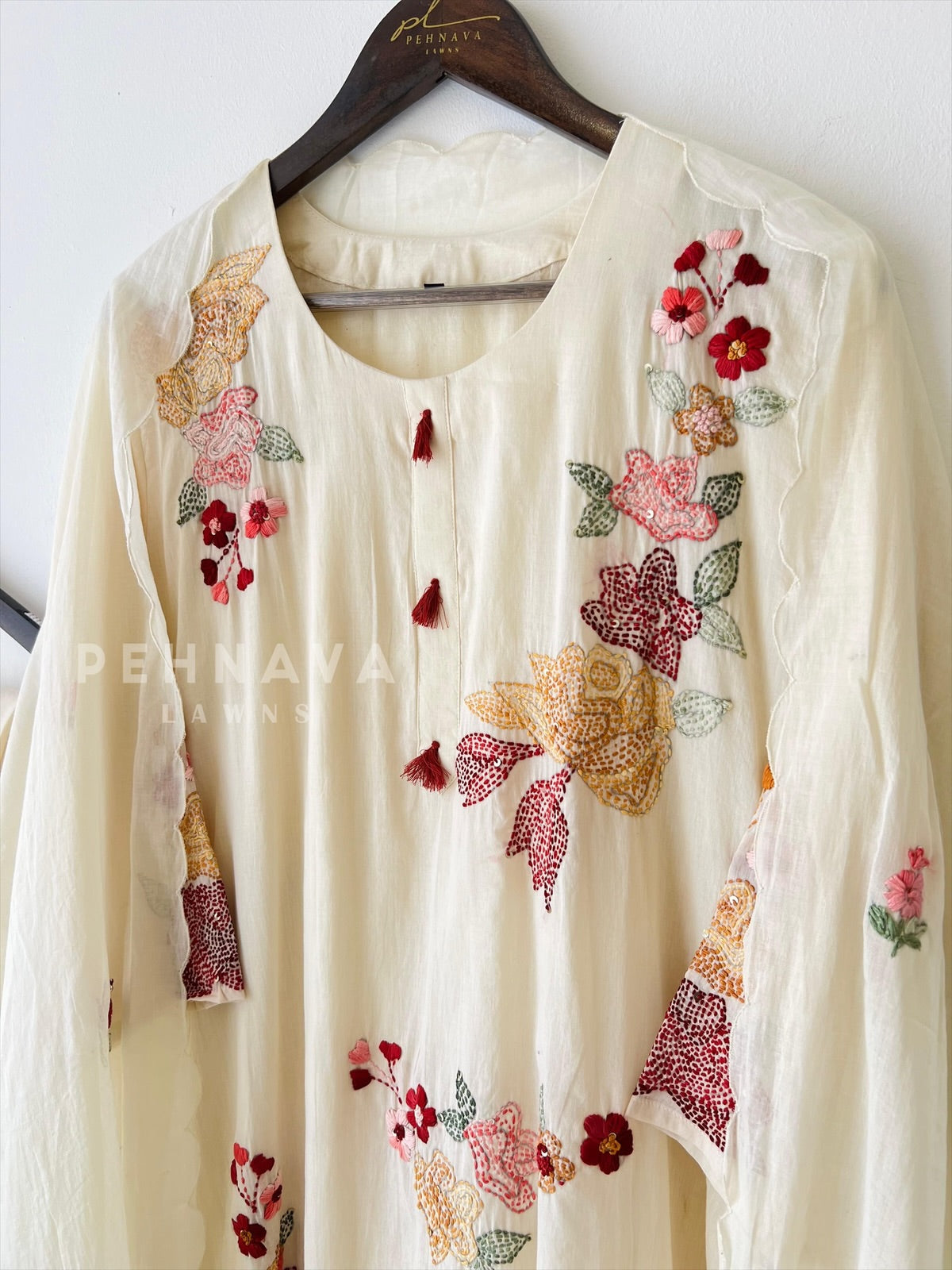 Multi Thread Embroidered Suit