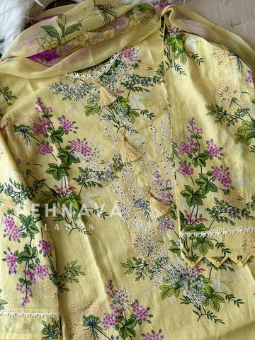 Unstitched  Lawn Suit-1401