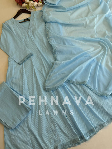 Cotton-Dotted Anarkali suit-7292