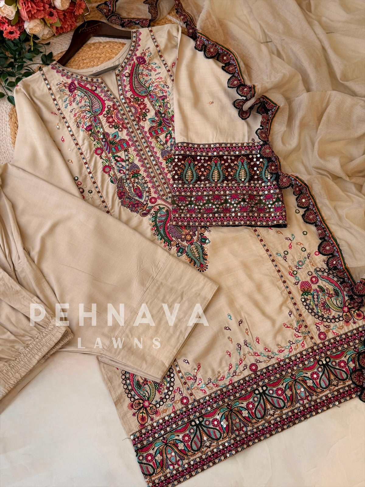 Embroidered Farshi Salwar-274