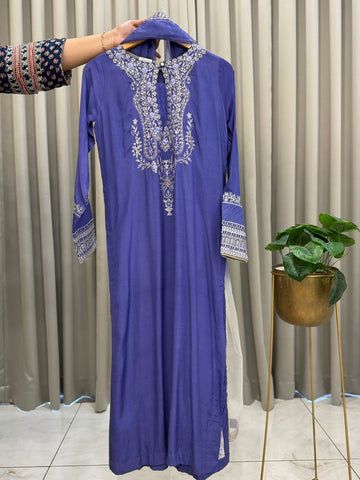Luxurious Pakistani Pret Wear-Blue