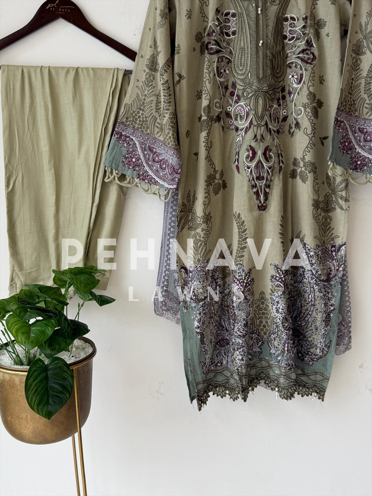 Floral Printed Ready to wear suit-1738