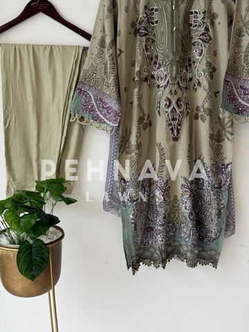 Floral Printed Ready to wear suit-1738