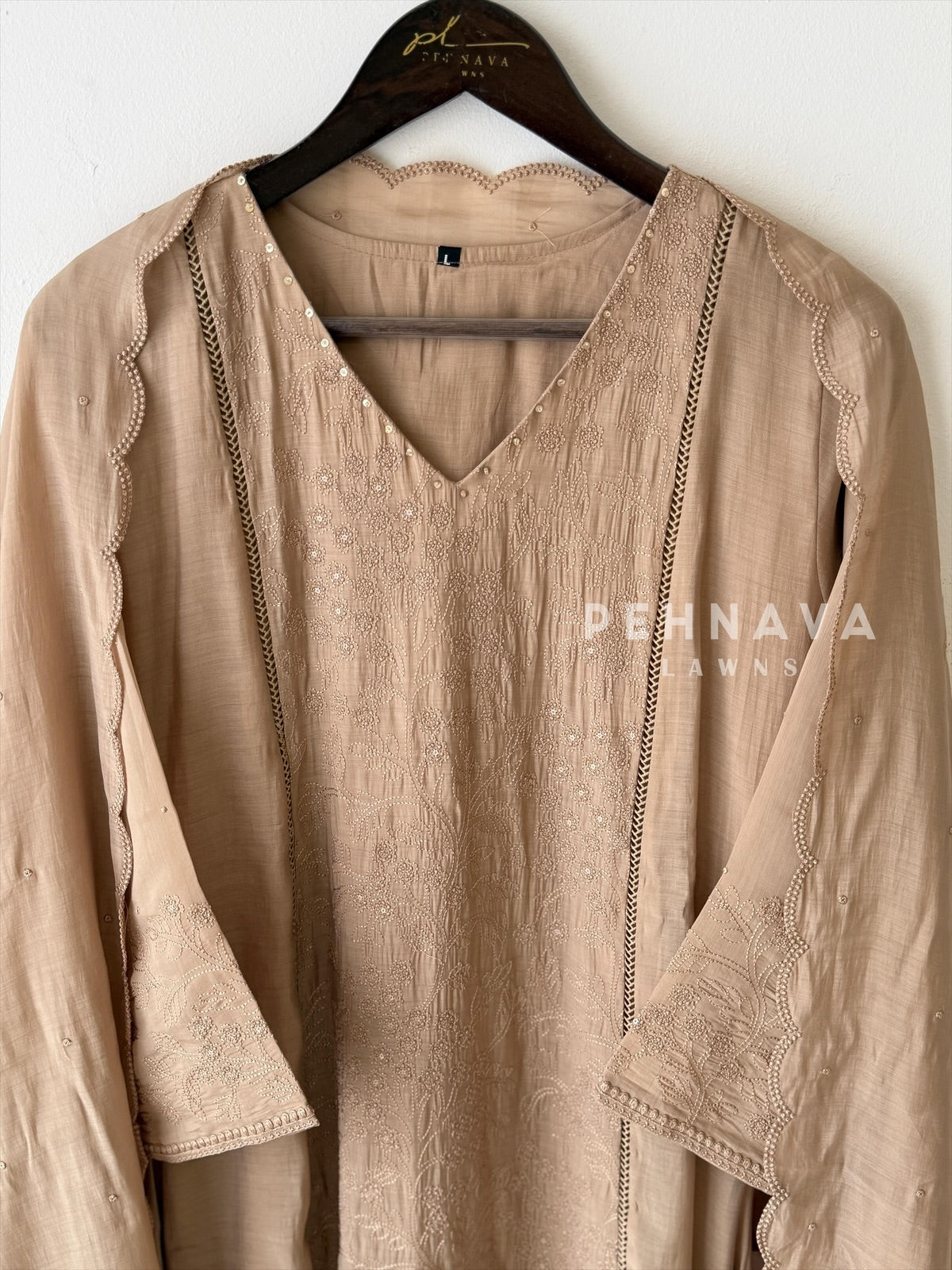 Front Panel Embroidered Suit - Pehnava Lawns