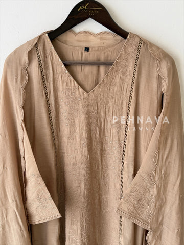 Front Panel Embroidered Suit - Pehnava Lawns