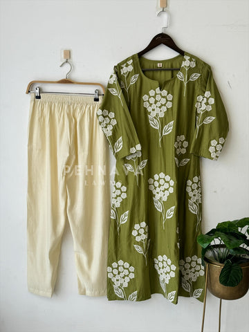 Imported Fabric Floral Suit Set - Pehnava Lawns