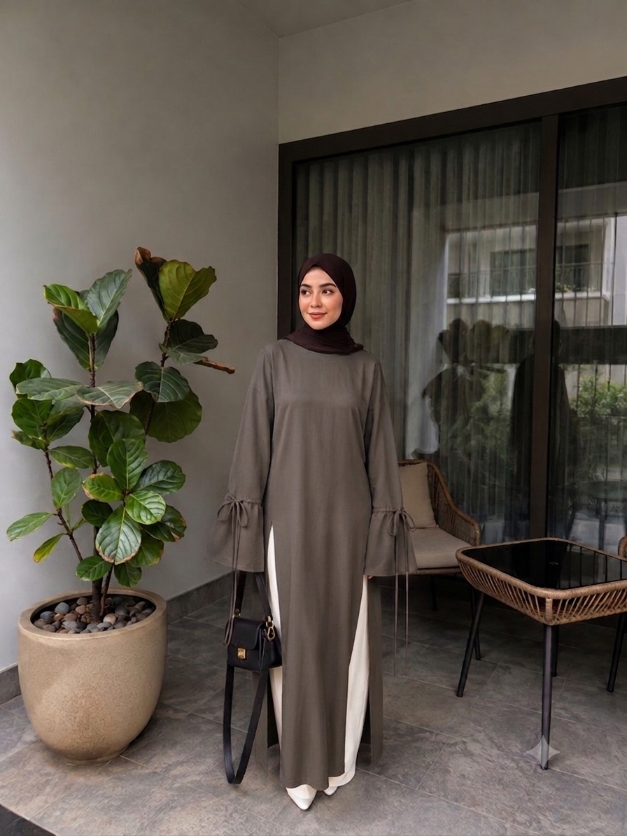 Muse Modest Side-Slit Two Piece Set B255