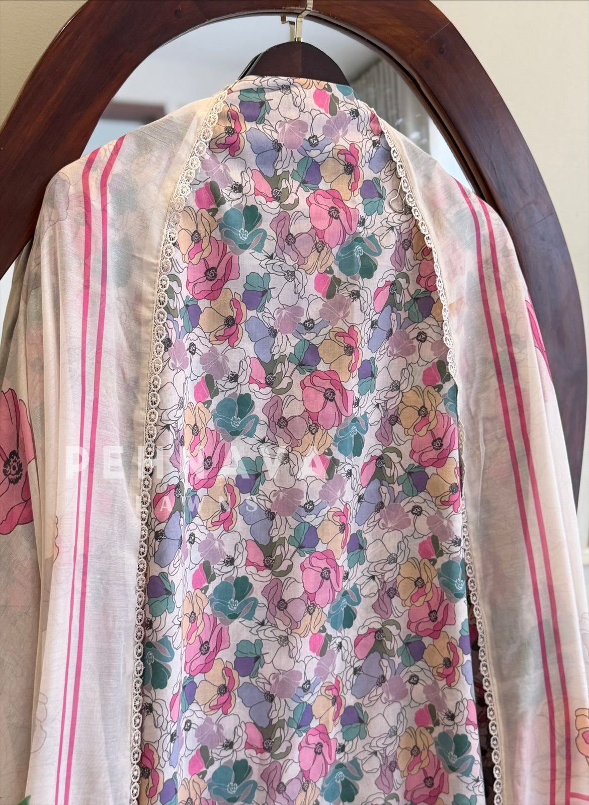 Floral Embroidered Unstitched Suit
