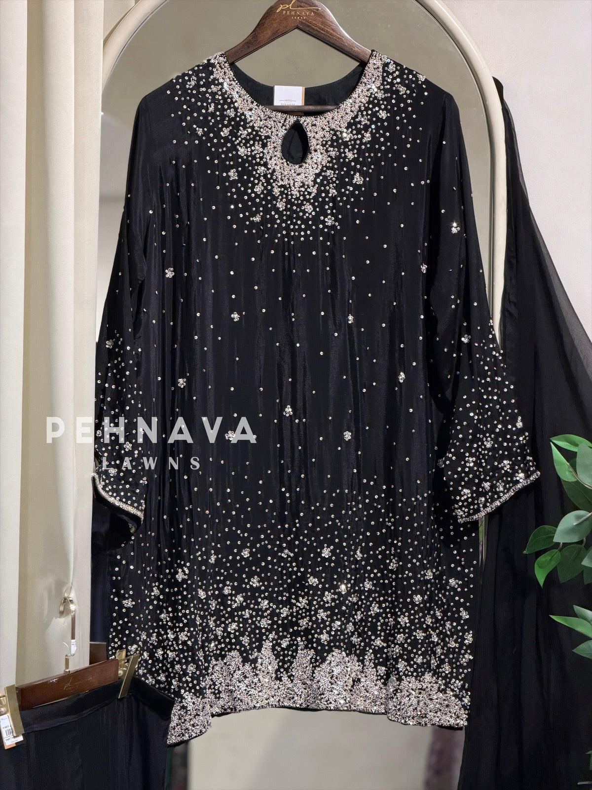 Premium Sequins Sharara Suit