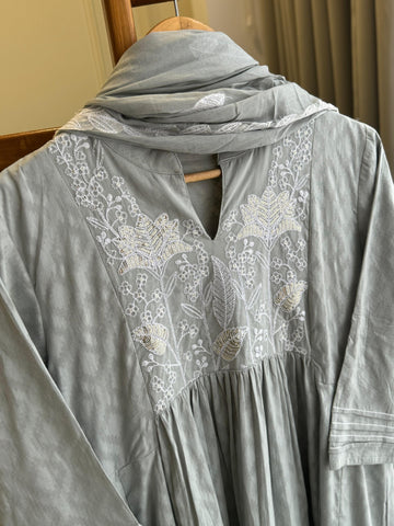 Pleated -cotton  Suit