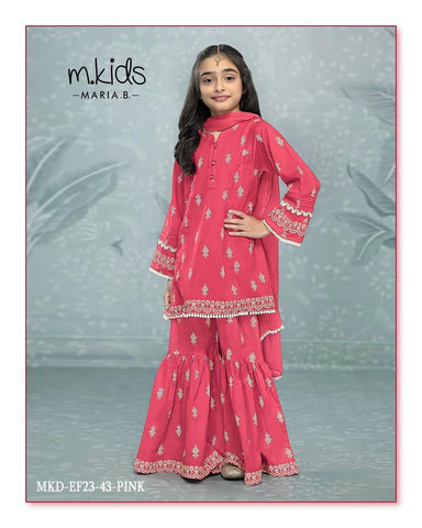Kids party wear -ready to wear MKD-EF23-43-PINK