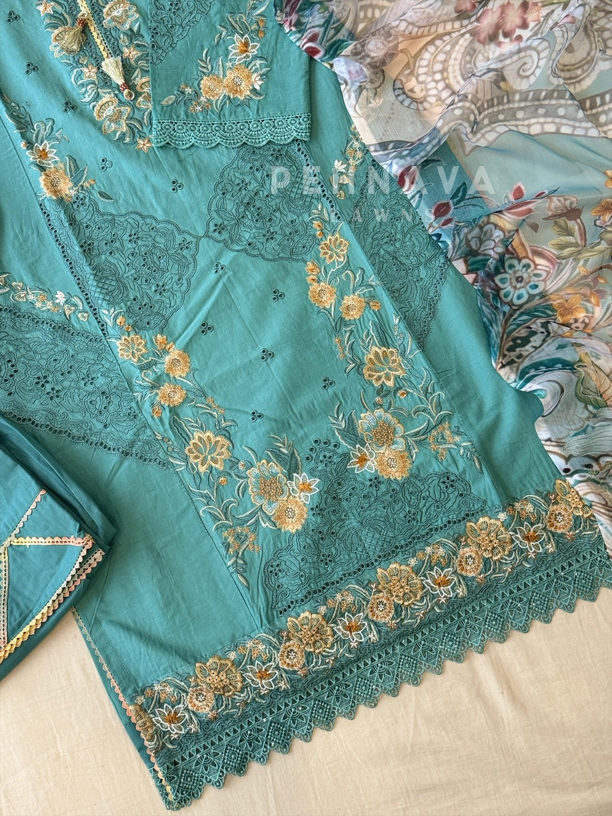 Floral Whisper Cotton Suit